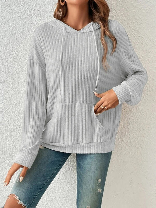 Modern Urban Knitwear Hoodie with Relaxed Scandi-Style Fit