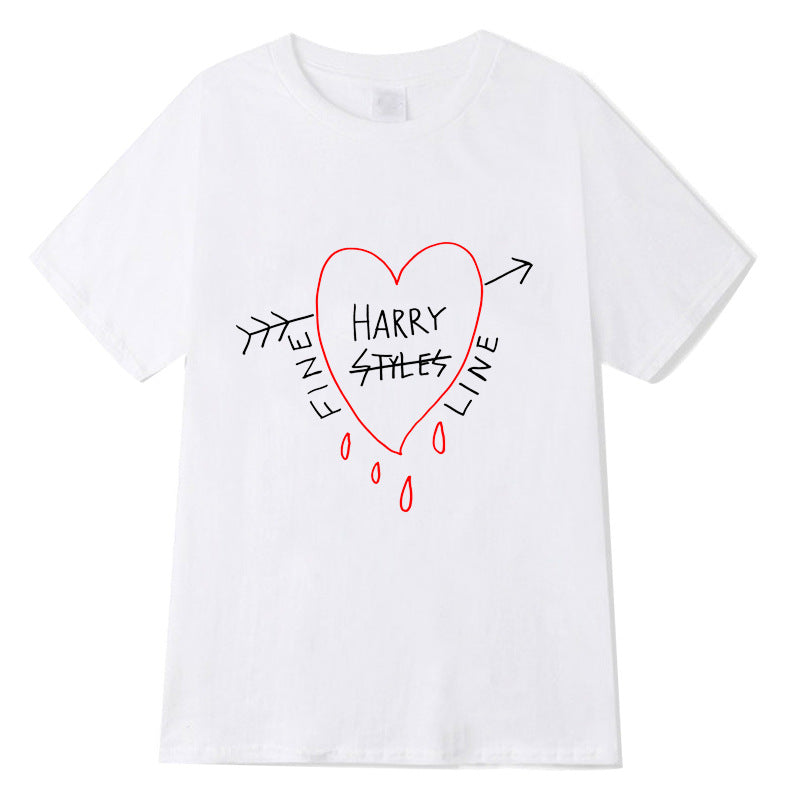 Fine Line Heart & Arrow Graphic Tee