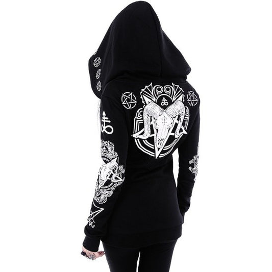 Vespera Dark-Arts Graphic Sweatshirt