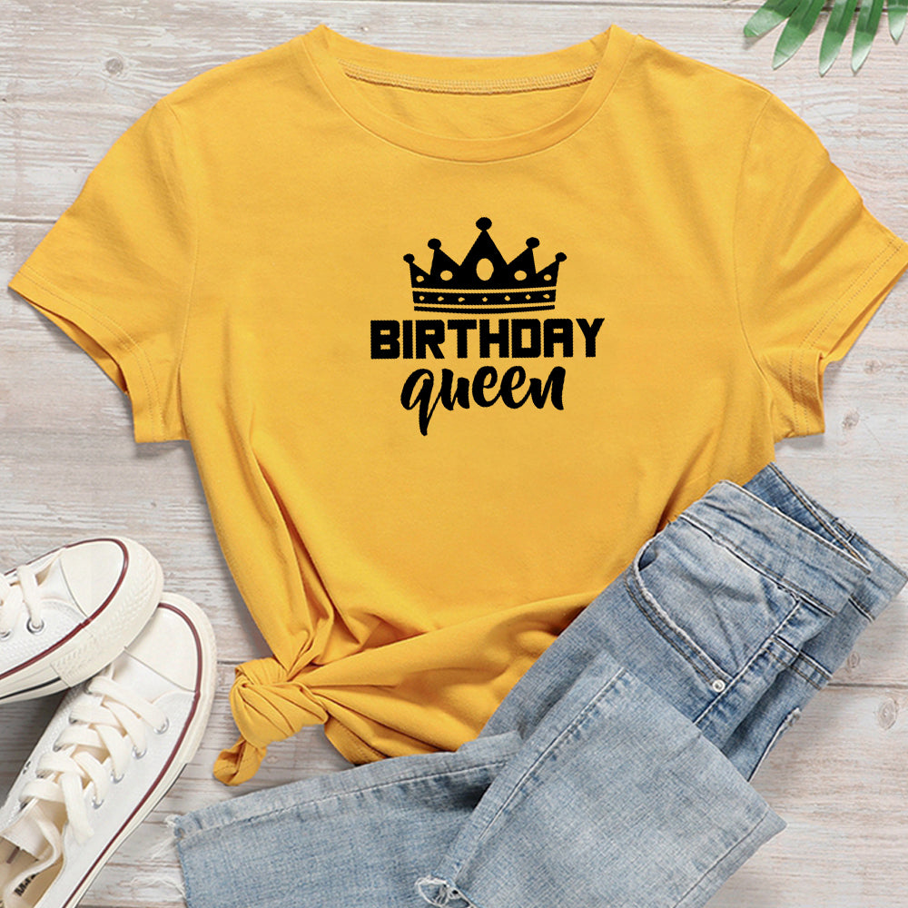 Birthday Queen Crown Graphic Tee