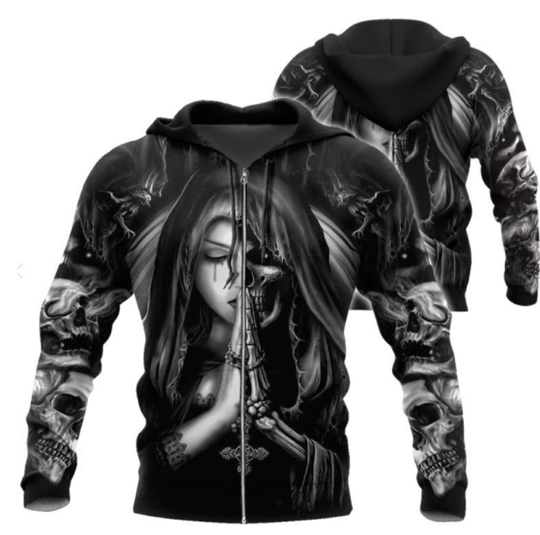 Phantom Prayer Gothic 3D Graphic Hoodie