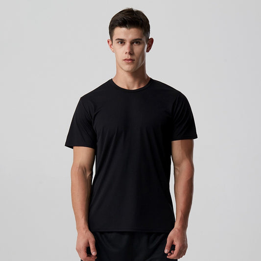 Performance-Pulse Statement-Tee with High-Visibility Accents & Sculptural Muscle-Fit