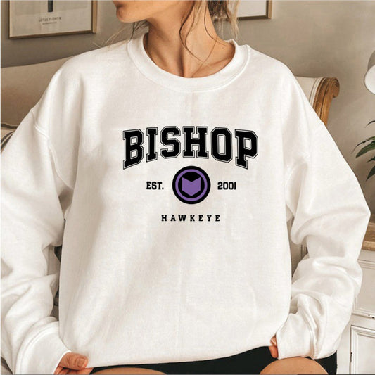 Vintage-Vibe "Bishop 2001" Crewneck with Authentic Sport-Club Aesthetic