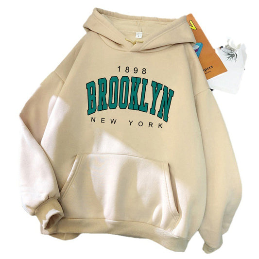 The Brooklyn 1898" Heritage Hoodie with Collegiate Varsity Typography
