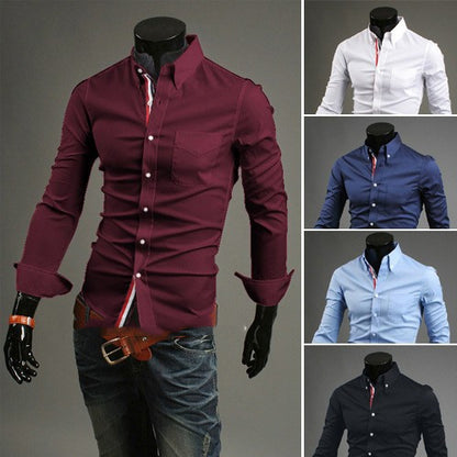 Executive Peak Tailored Long-Sleeve Shirt