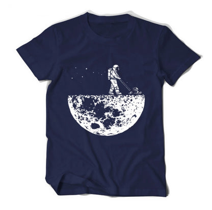 Space Mower Astronaut Graphic T-Shirt