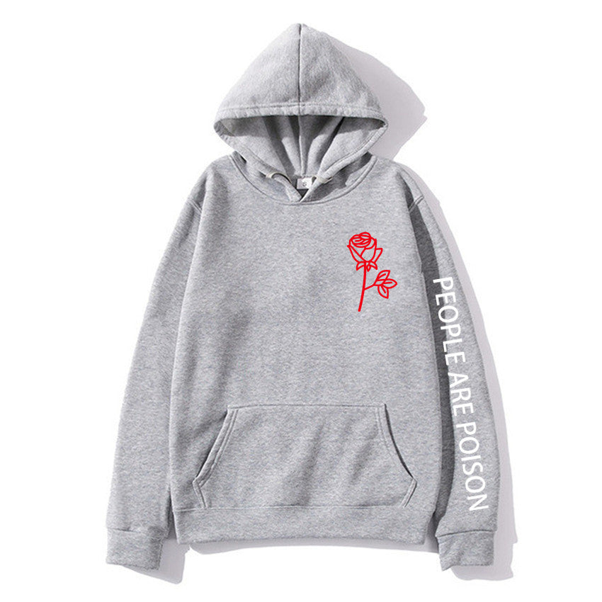 The Poison-Bloom Hoodie with Architectural Rose-Inlay & Urban-Shield Shell