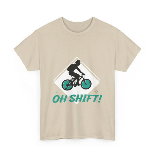 Oh Shift! Funny Cycling Graphic Tee