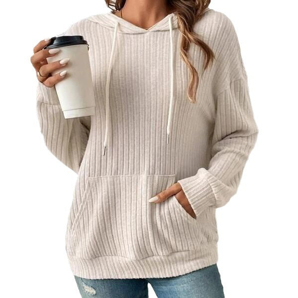 Modern Urban Knitwear Hoodie with Relaxed Scandi-Style Fit