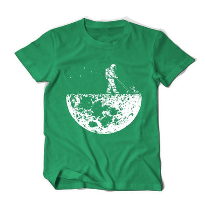 Space Mower Astronaut Graphic T-Shirt