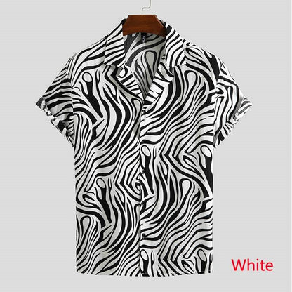 The Striated-Apex" Shirt with Architectural Zebra-Inlay & Urban-Flow Shell