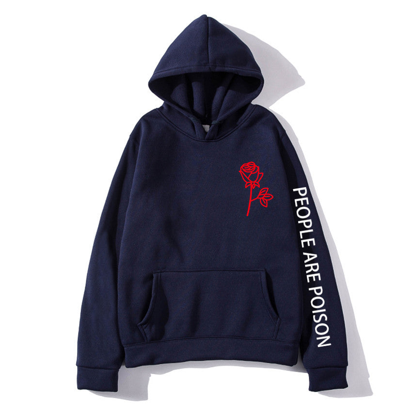The Poison-Bloom Hoodie with Architectural Rose-Inlay & Urban-Shield Shell