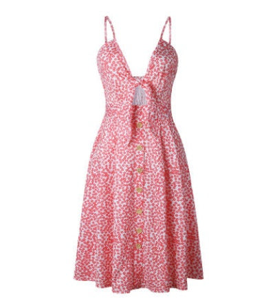 Modern Boho A-Line Midi Dress for Sunny Getaways