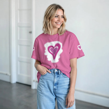 Y2K Cyber-Heart Graphic Tee