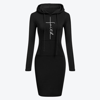 Eternal Hope Ribbed Faith Pullover Dress