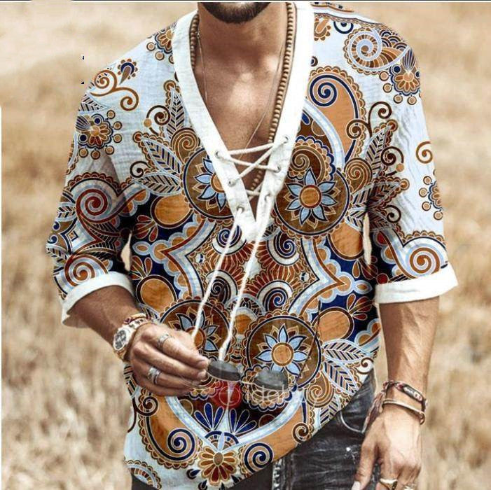 The Wave-Lace Tunics with Architectural Seigaiha-Inlay & Urban-Linen Shell
