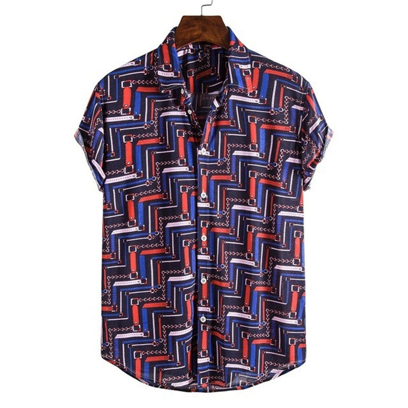 The Baroque-Matrix Shirt with Architectural Filigree-Argyle & Urban-Flow Shell