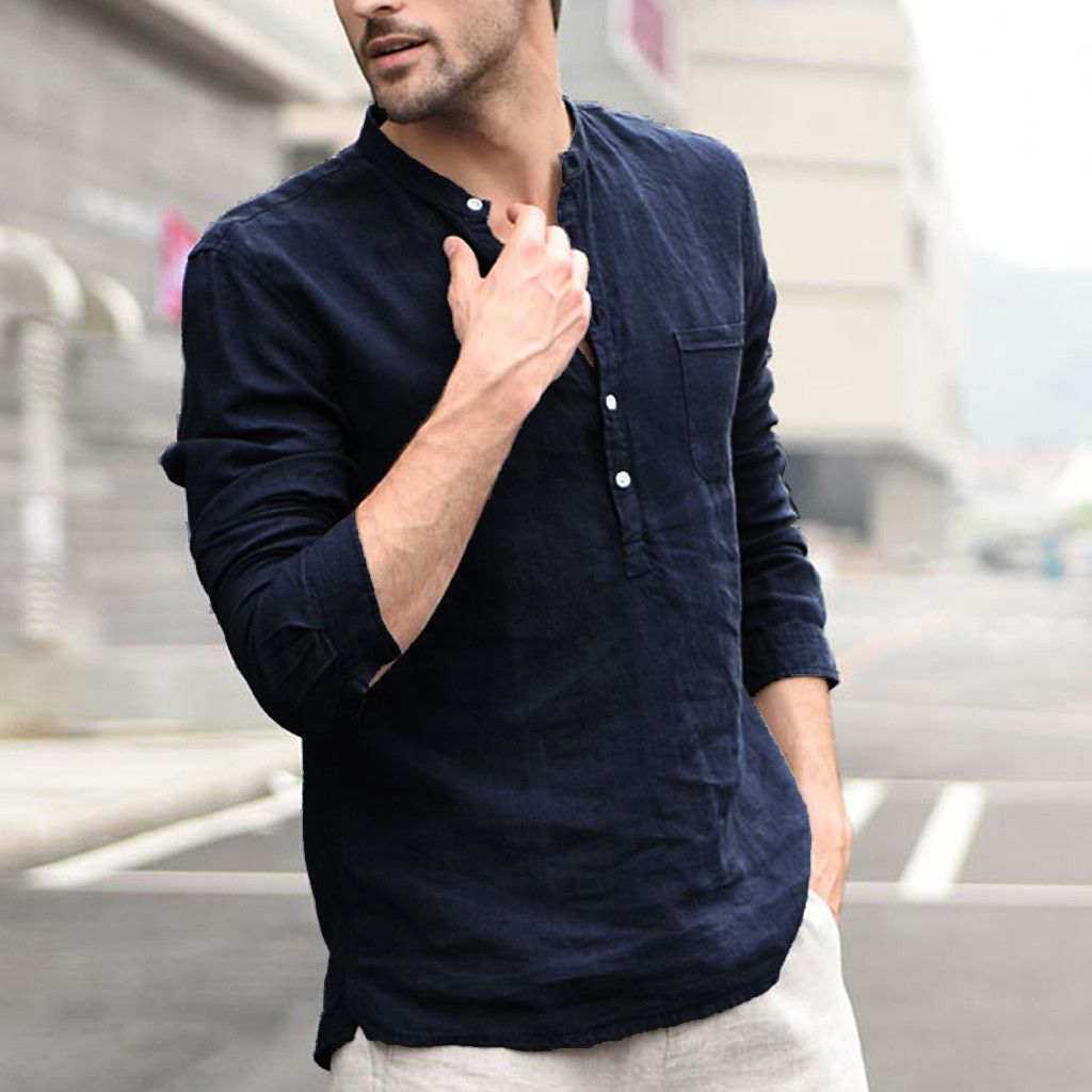 Essential-Voyage Resort-Shirt with High-Contrast Pearl-Buttons & Sculptural Hem