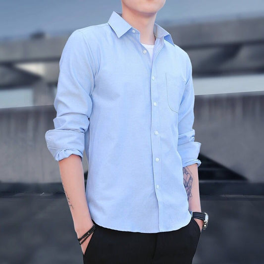 Executive-Minimalist Statement-Shirt with High-Density Cotton-Shell & Tapered-Frame