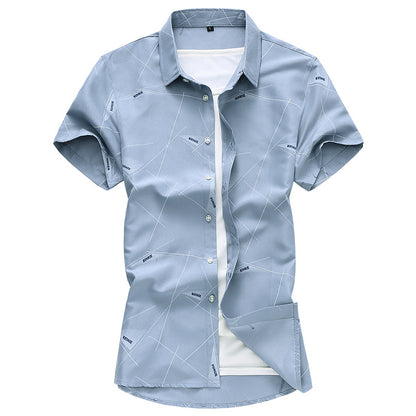 The Prism-Flow Shirt with Architectural Linear-Inlay & Urban-Sateen Shell