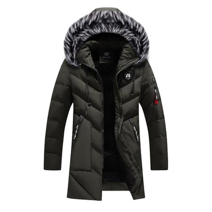 The Frost-Sentinel Parka with Architectural V-Quilt & Urban-Fortress Shell