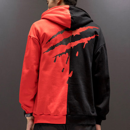 Contrast-Vanguard Statement-Pullover with High-Density Two-Tone Grid & Oversized-Frame