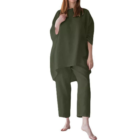 Ethereal-Volume Artisanal Suit with Sculptural Drop-Shoulder Frame