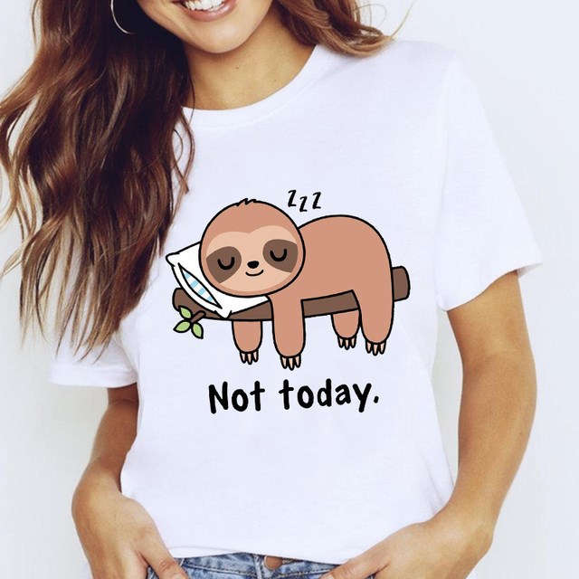 Sloth Mood Relaxed Cotton Top