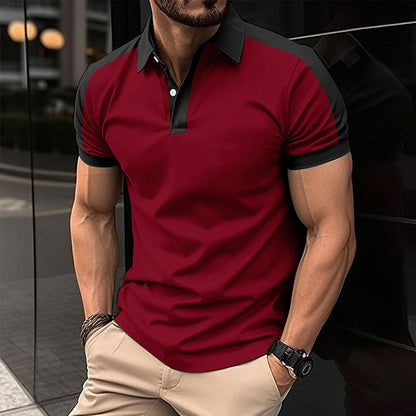 Premium Contrast Polo Shirt | Men’s Modern Slim Fit Top