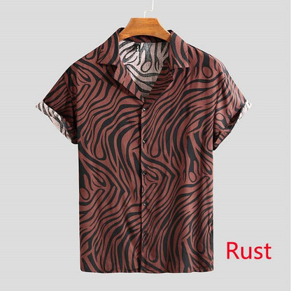 The Striated-Apex" Shirt with Architectural Zebra-Inlay & Urban-Flow Shell