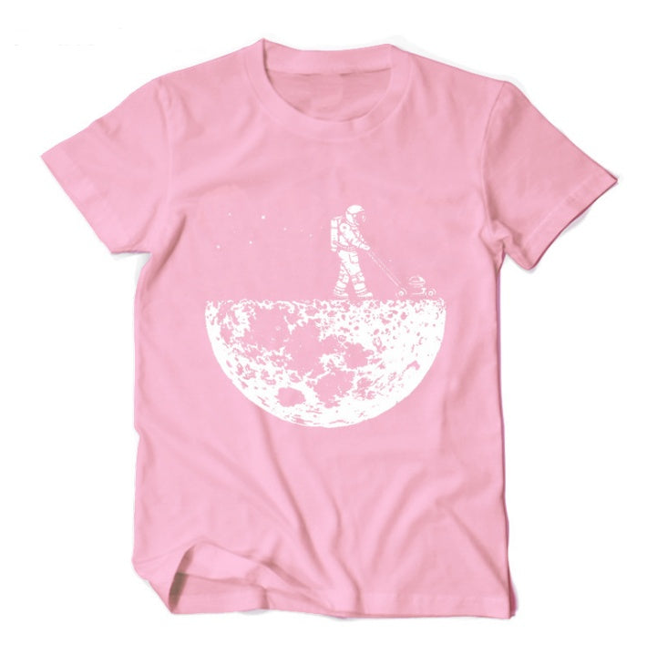 Space Mower Astronaut Graphic T-Shirt