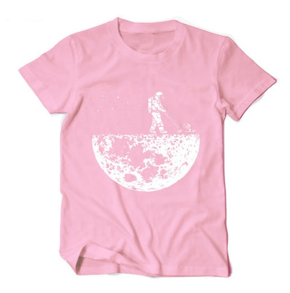 Space Mower Astronaut Graphic T-Shirt