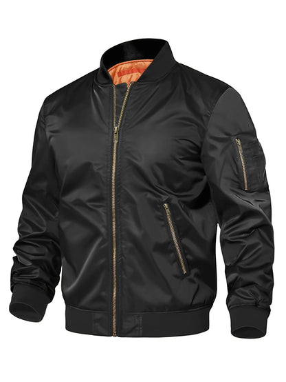 Crescent-Aviator Jacket in "Thermal-Shield" Fabric with Integrated Command-Profile