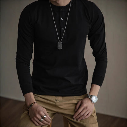 Premium Heavy Henley T-Shirt