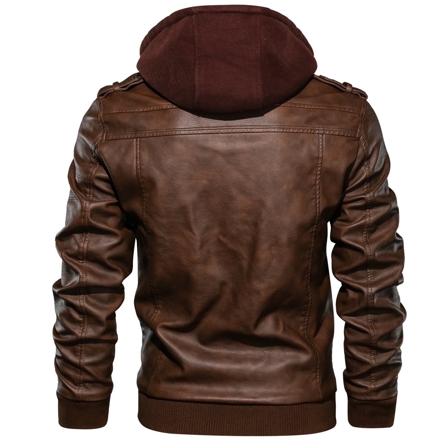 Cyber-Biker Statement-Outerwear with High-Density Tactical-Inlay & Sculptural Collar