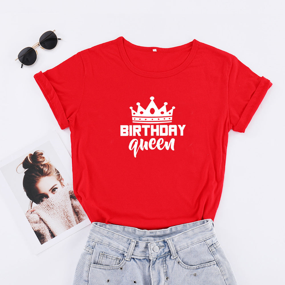 Birthday Queen Crown Graphic Tee