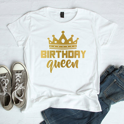 Birthday Queen Crown Graphic Tee