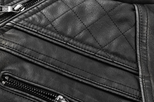 Vanguard-Biker Statement-Outerwear with High-Density Tactical-Paneling & Sculptural Collar