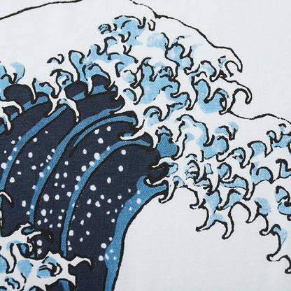 The Great-Zen Tee with Architectural Kanagawa-Wave & Urban-Oversize Fit