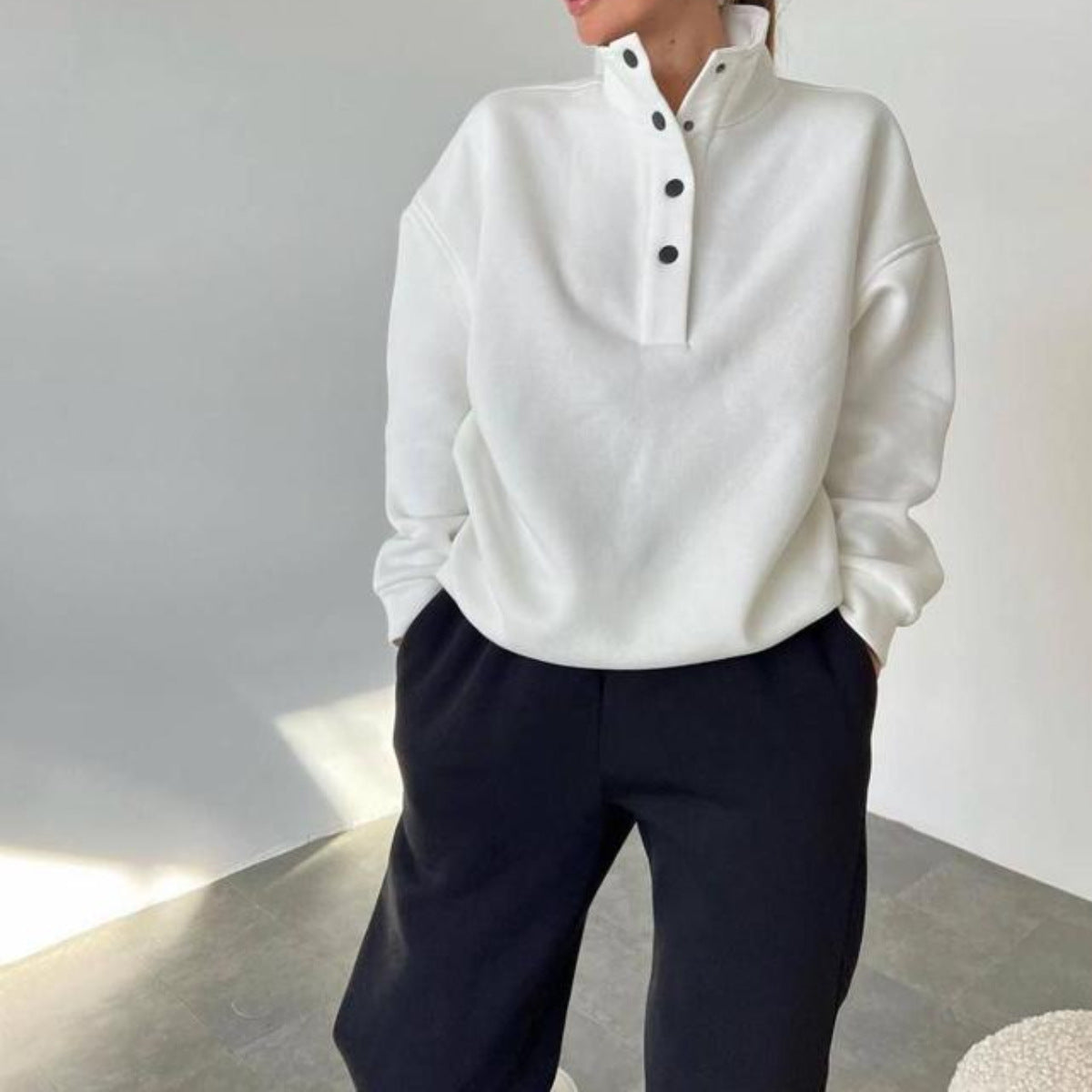 Vector-Zero Fleece-Duo with High-Density Button-Down "Guard" Collar
