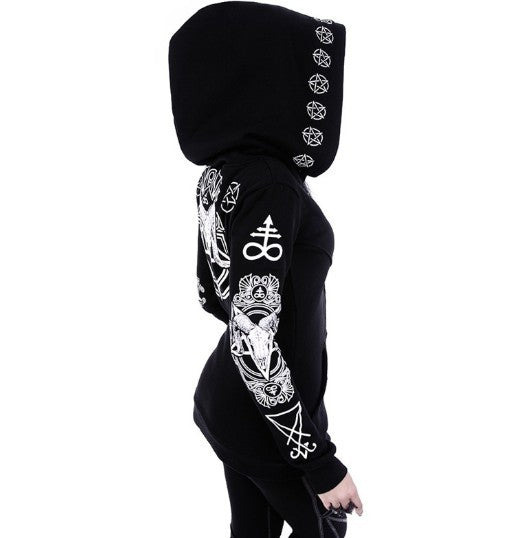 Vespera Dark-Arts Graphic Sweatshirt