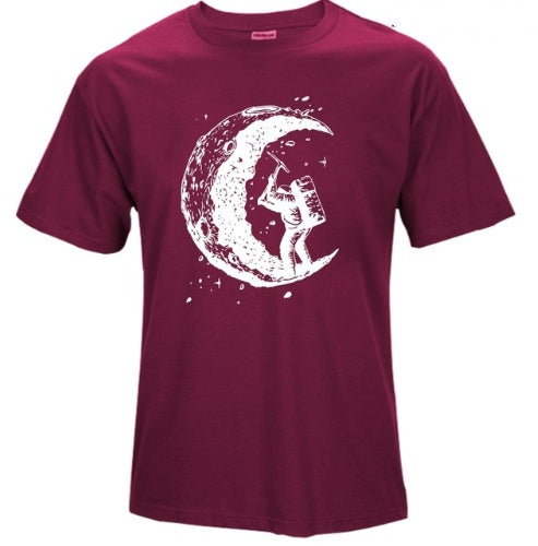 The Lunar-Miner Tee with Architectural Moon-Crest & Urban-Oversize Shell