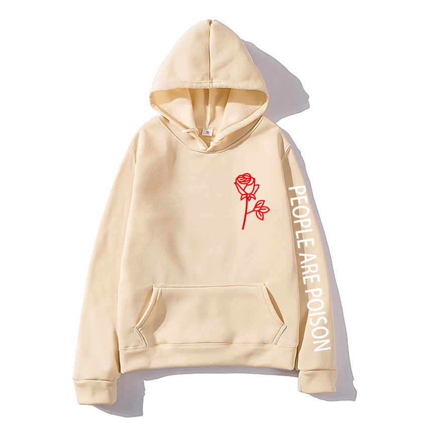 The Poison-Bloom Hoodie with Architectural Rose-Inlay & Urban-Shield Shell