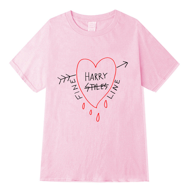 Fine Line Heart & Arrow Graphic Tee