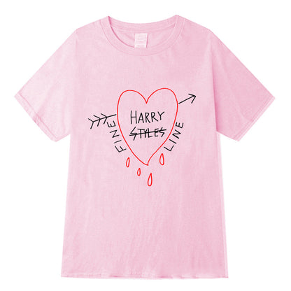 Fine Line Heart & Arrow Graphic Tee