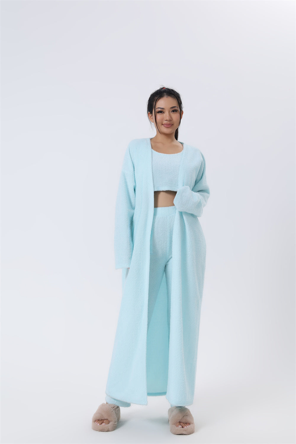 Aria Fuzzy Knit 3-Piece Co-ord Set