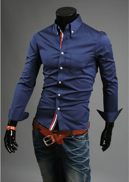 Executive Peak Tailored Long-Sleeve Shirt