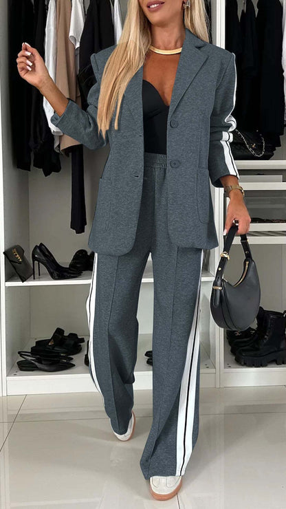 Nordic Sport-Chic Single-Breasted Blazer