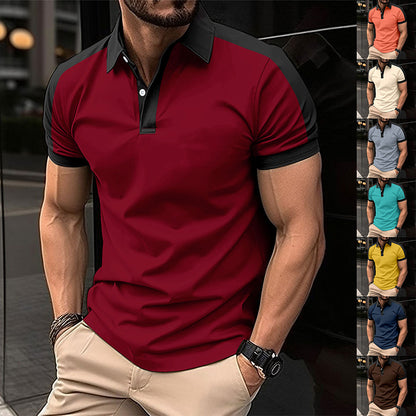 Premium Contrast Polo Shirt | Men’s Modern Slim Fit Top