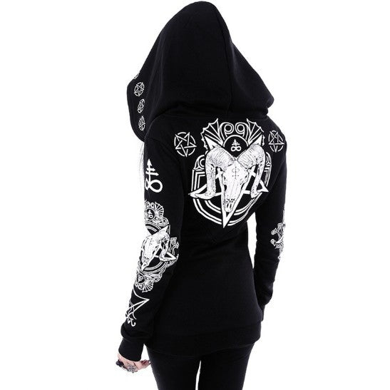 Vespera Dark-Arts Graphic Sweatshirt